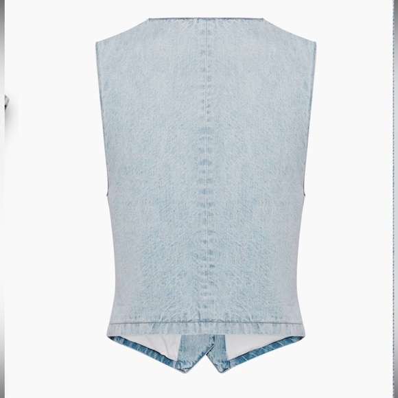 NWT Aritzia Denim Forum 90’s Boyfriend Denim Vest - Picture 2 of 11